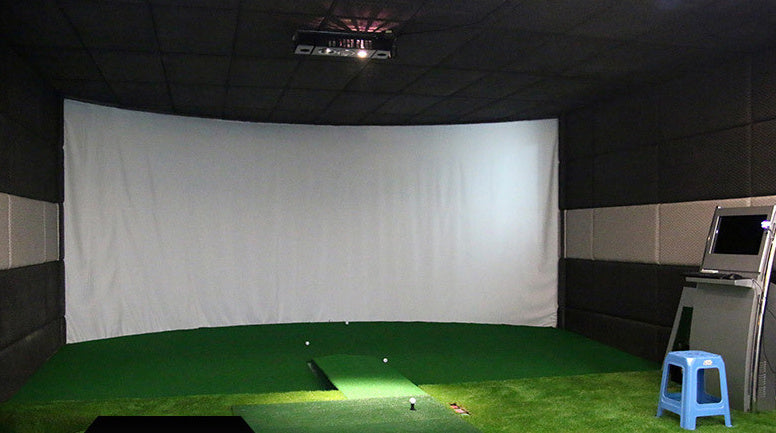 Golf Bullseye Cloth Simulator Curtain – Adjustable, Thickened Fire Silencer for Indoor Use