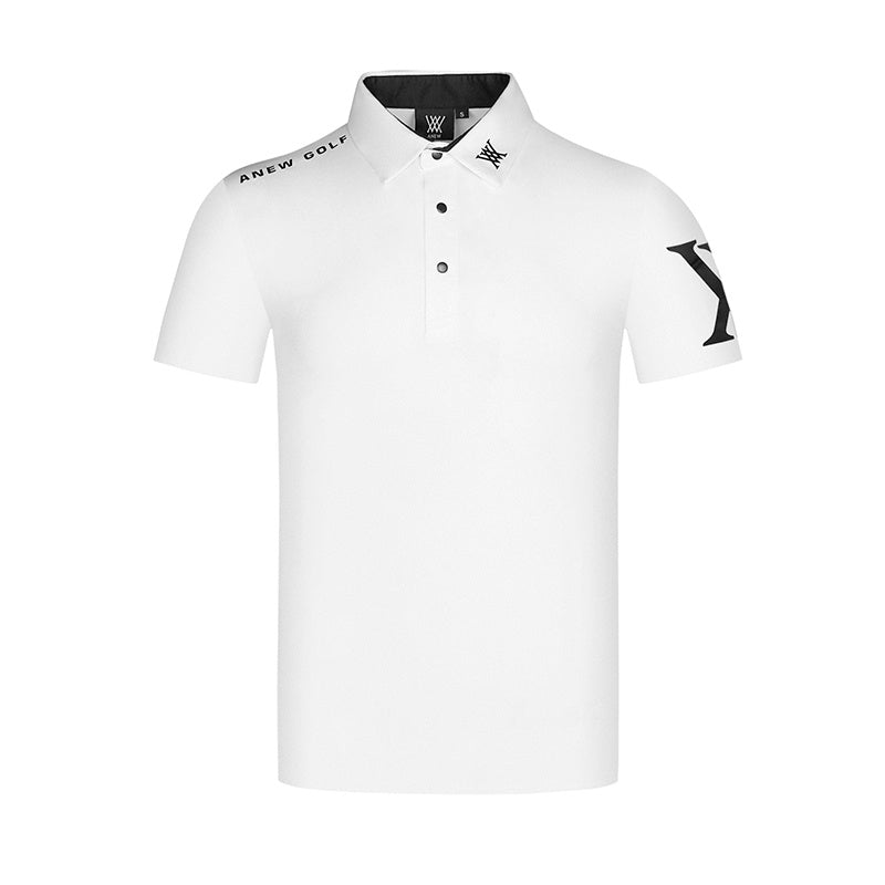 Men's Summer Golf Polo: Breathable, Sun Protection, Short Sleeve