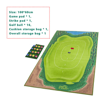 Golf Training Mat – Parent-Child Swing Path & Ball Trace Directional Mat