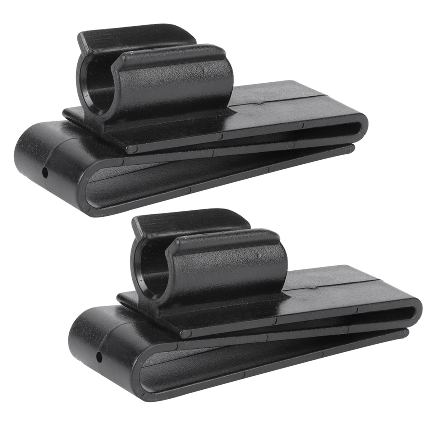 Golf Club Bag Clip – Durable Plastic Putter Clamp Holder (Black)