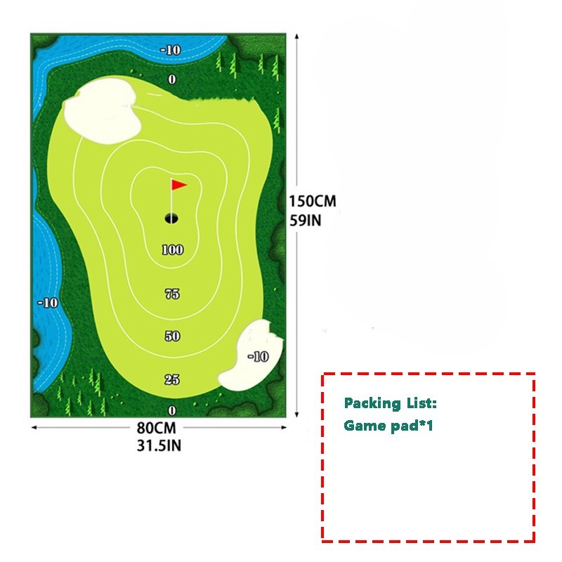 Golf Training Mat – Parent-Child Swing Path & Ball Trace Directional Mat