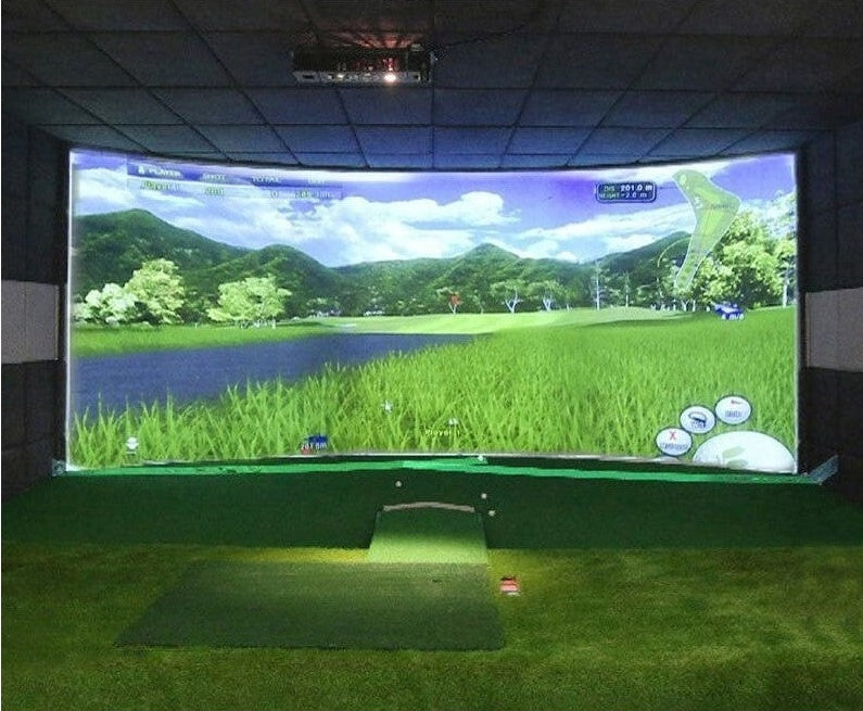 Golf Bullseye Cloth Simulator Curtain – Adjustable, Thickened Fire Silencer for Indoor Use