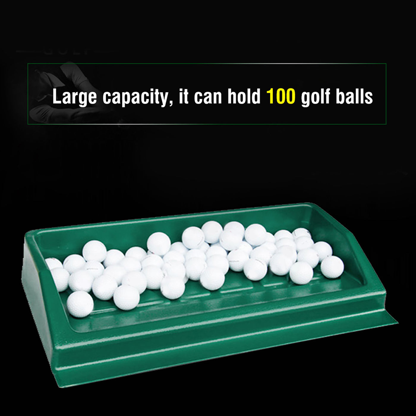 Durable ABS Golf Ball Tray – 100-Ball Capacity for Driving Range