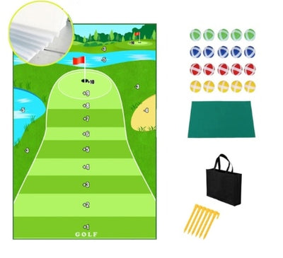 Golf Training Mat – Parent-Child Swing Path & Ball Trace Directional Mat