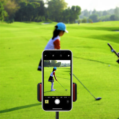 Golf club phone holder