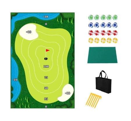 Golf Training Mat – Parent-Child Swing Path & Ball Trace Directional Mat