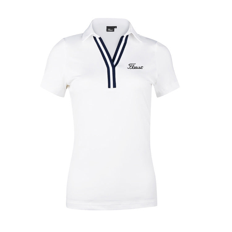 Golf Apparel Women's Tops Slim-fit Breathable Quick-drying Tops For Ladies