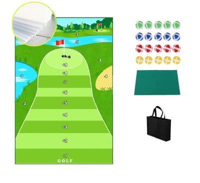 Golf Training Mat – Parent-Child Swing Path & Ball Trace Directional Mat