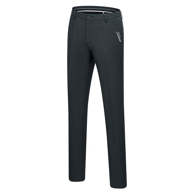 Men's Quick-Drying Golf Pants: Thin, Non-Iron, Elastic Waist