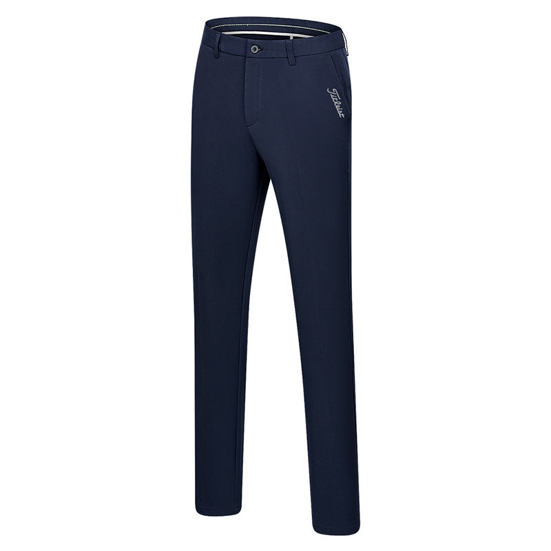 Men's Quick-Drying Golf Pants: Thin, Non-Iron, Elastic Waist