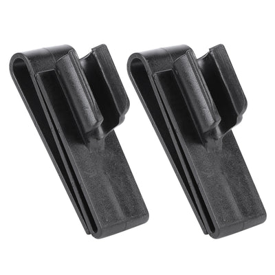 Golf Club Bag Clip – Durable Plastic Putter Clamp Holder (Black)