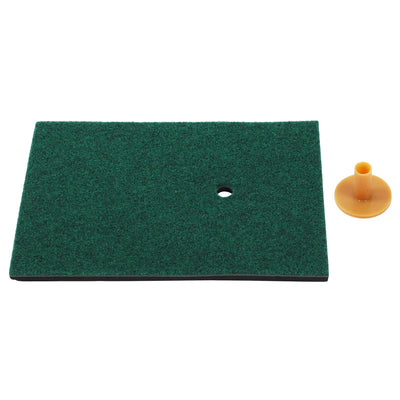 Golf Swing Practice Mat – Indoor Hitting Mat with Tee & Artificial Lawn