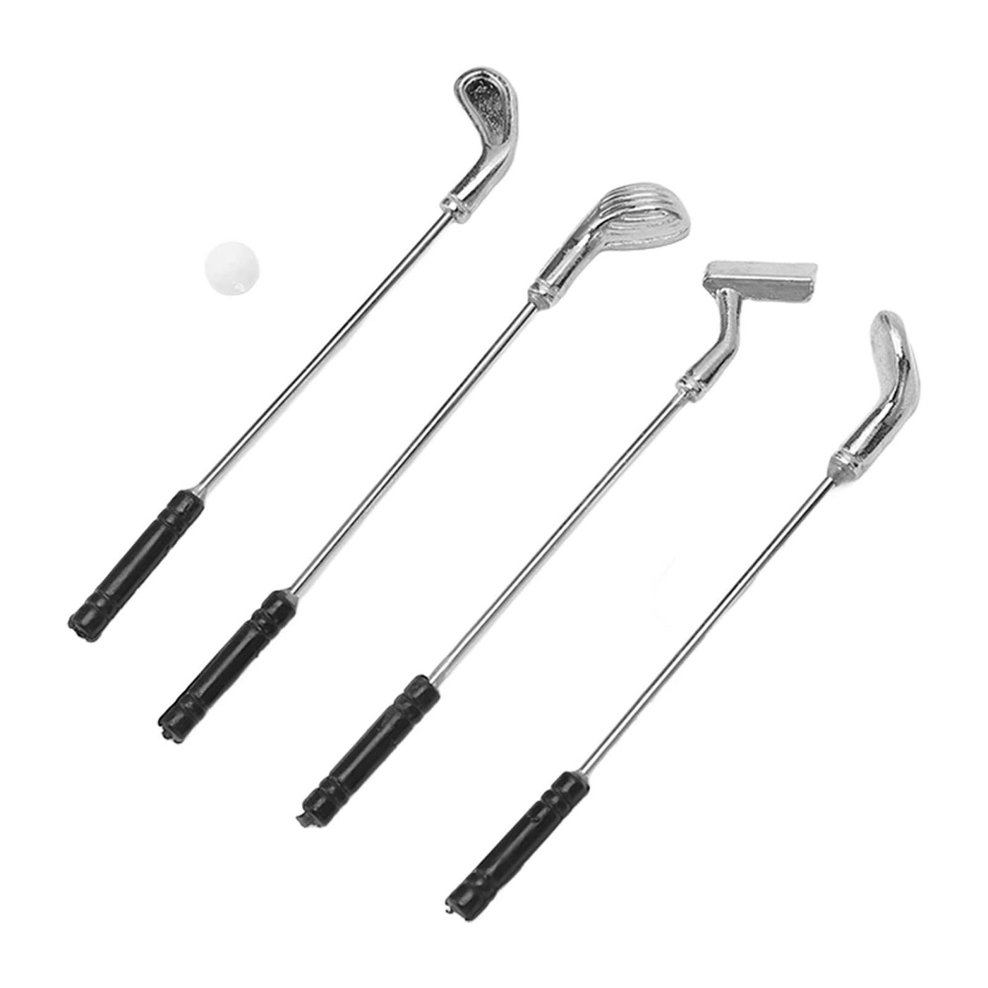 Dollhouse Golfing Club Set 1:12 Scale – Mini Plastic & Alloy Golf Clubs