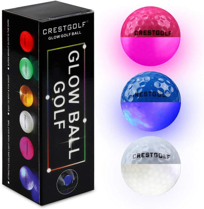 LED Golf Balls – Night Glow Balls with 6 Bright Colors