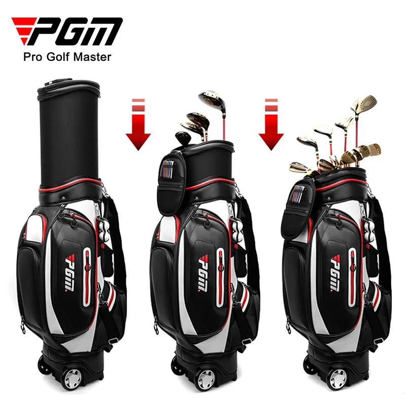 Golf Sports Bag – Telescopic, Waterproof Travel Bag with Password Lock & Wheels