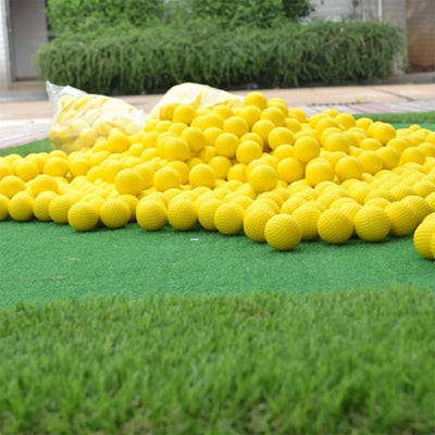 20 Pcs PU Foam Golf Balls – Yellow Sponge Elastic for Indoor/Outdoor Training