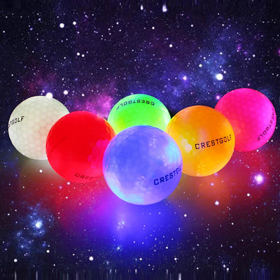 LED Golf Balls – Night Glow Balls with 6 Bright Colors
