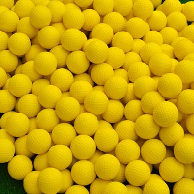 20 Pcs PU Foam Golf Balls – Yellow Sponge Elastic for Indoor/Outdoor Training