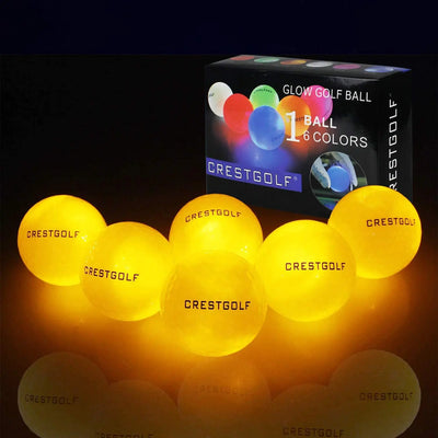 LED Golf Balls – Night Glow Balls with 6 Bright Colors