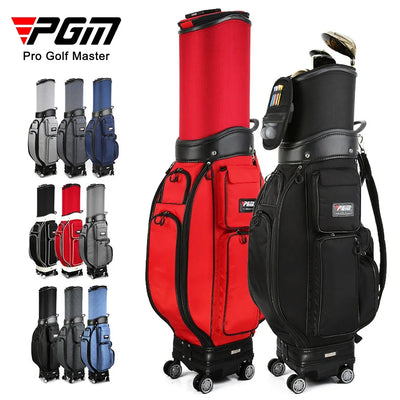 Portable Golf Bag with Wheels – Standard Size, Rain Cover, Large Capacity & Ball Package