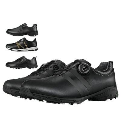 Golf Shoes – Waterproof, Non-Slip Sports Sneakers for Men with Rotating Shoelaces (3 Styles)