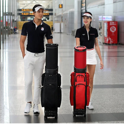 Portable Golf Bag with Wheels – Standard Size, Rain Cover, Large Capacity & Ball Package