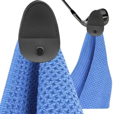 Golf Towel with Magnetic Patch – Microfiber Quick-Dry Waffle Pattern Cleaning Towel