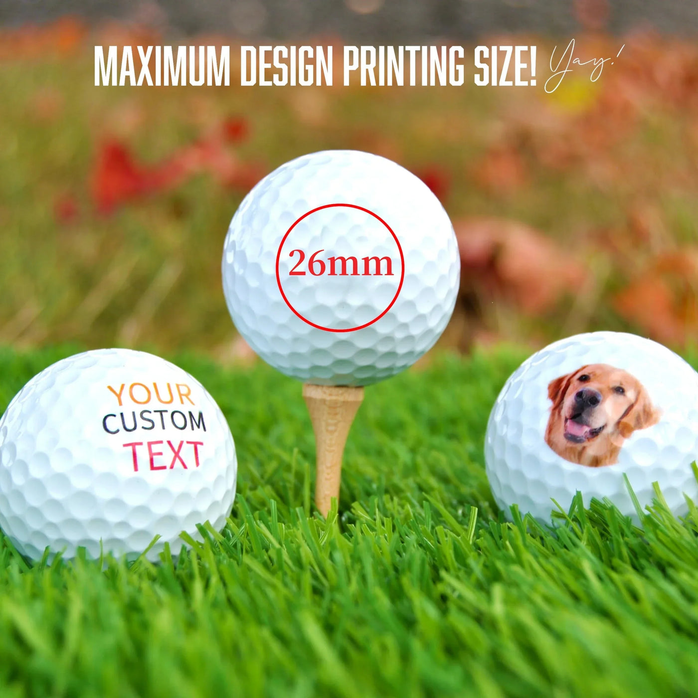 Custom Photo Golf Balls - Personalized Gift for Golfers, Dad, Groomsmen & Sports Enthusiasts