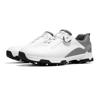 Men’s Golf Shoes – Waterproof, Anti-Slip, Lightweight Sports Sneakers with Knob Buckle