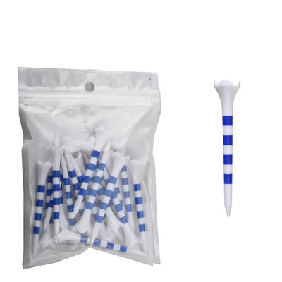 20Pcs Durable Plastic Golf Tees – Striped for Precision & Consistency