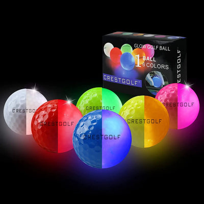 LED Golf Balls – Night Glow Balls with 6 Bright Colors