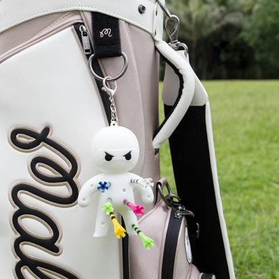 Ninja Golf Tee & Ball Holder Keychain