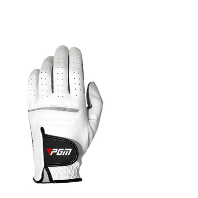 Golf Gloves for Men – White Sheepskin Leather, Slip-Resistant, Left/Right Hand