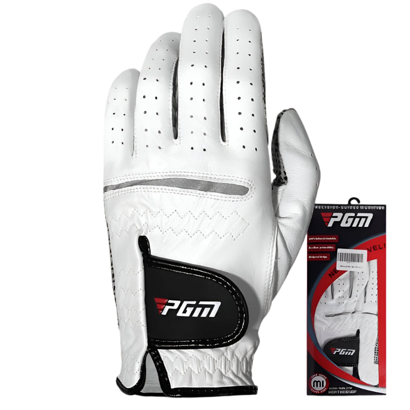 Genuine Leather Golf Gloves – Anti-Slip & Breathable Sport Gloves for Men