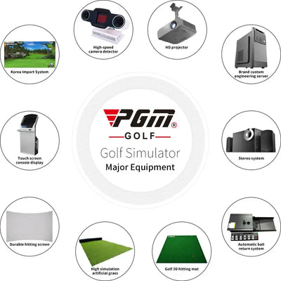 3D Indoor Golf Simulator – Professional Golf Training System for Home Use