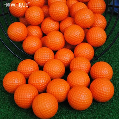 20 Pcs PU Foam Golf Balls – Yellow Sponge Elastic for Indoor/Outdoor Training