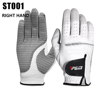 Genuine Leather Golf Gloves – Anti-Slip & Breathable Sport Gloves for Men