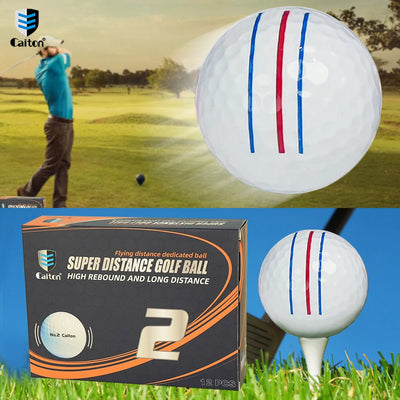 12pcs Super Long-Distance Golf Balls – Double-Layer for Maximum Yardage