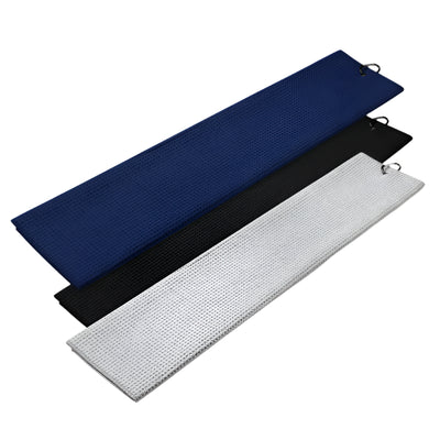Waffle Microfiber Golf Towel – Absorbent Club & Ball Cleaning Cloth with Bag Clip