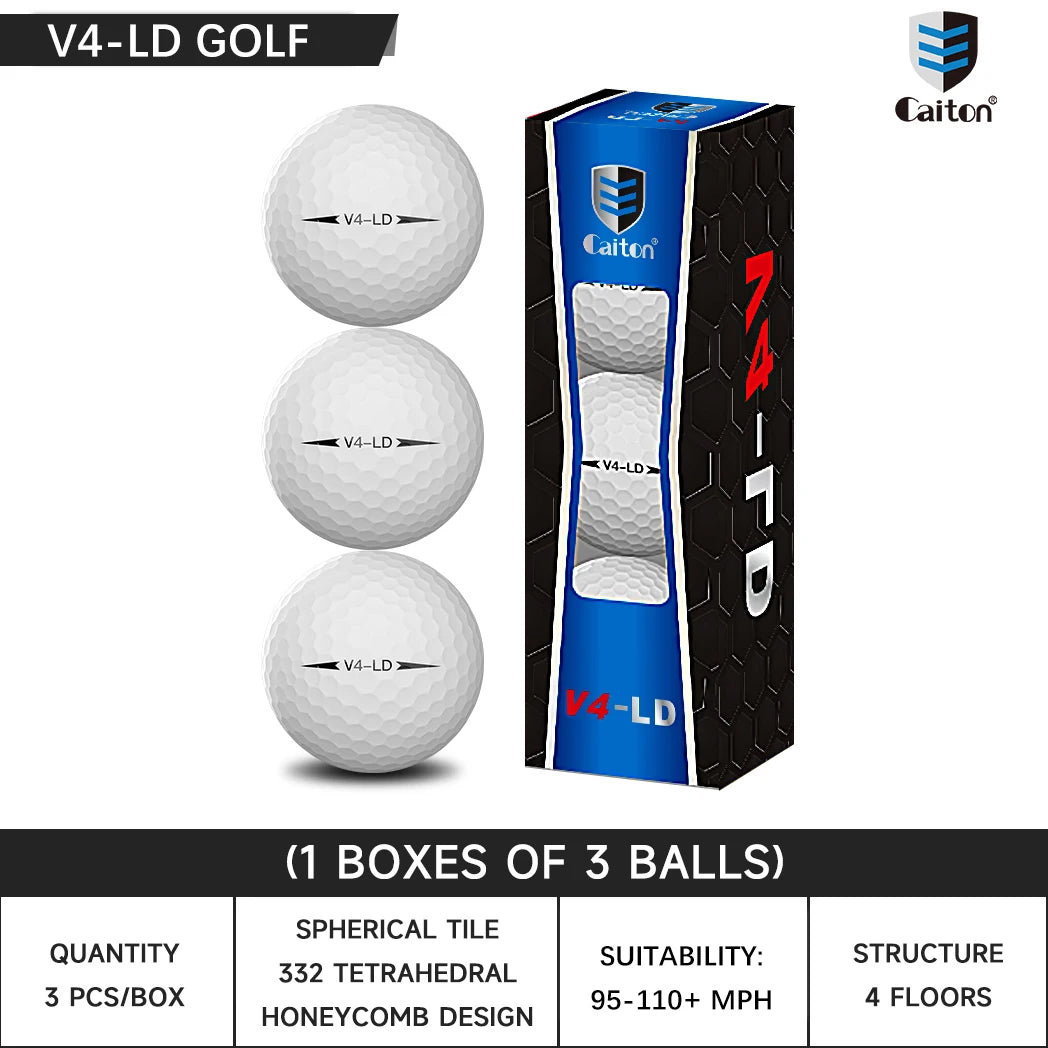 Pro 4-Layer Golf Balls – Tour-Level Distance & Soft Feel
