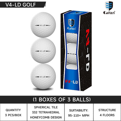 Pro 4-Layer Golf Balls – Tour-Level Distance & Soft Feel