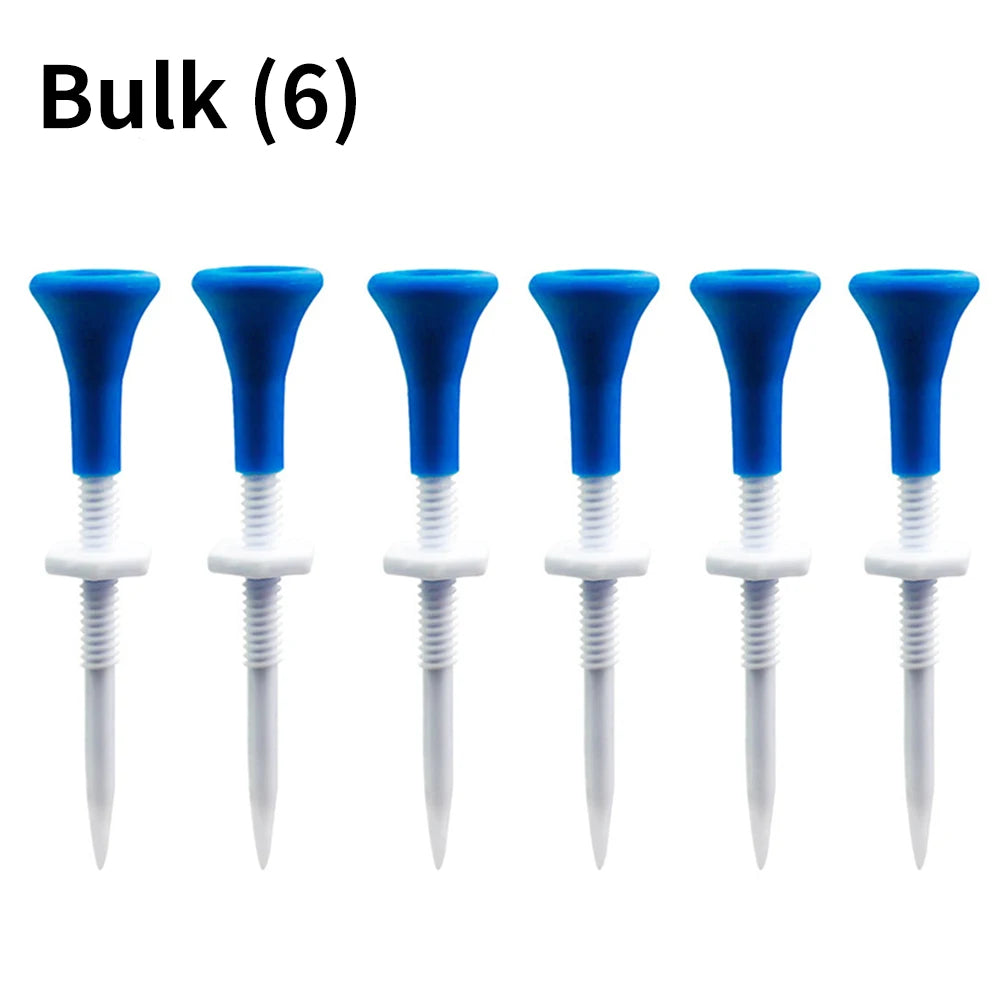 5pc Adjustable Golf Tees – Durable & Stable for Precision Shots