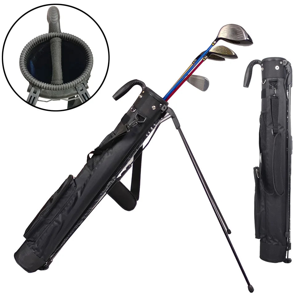 Lightweight Golf Club Bag with Stand & Waterproof Carry Rack