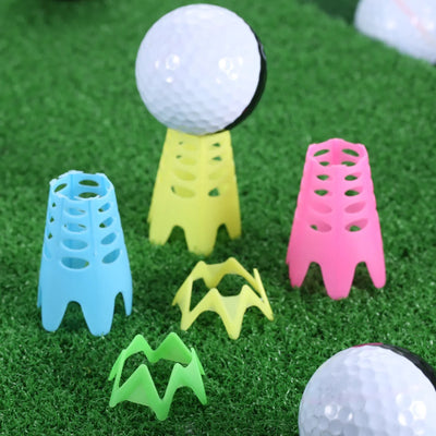 10Pcs Plastic Golf Simulator Tees – Perfect for Indoor & Outdoor Practice