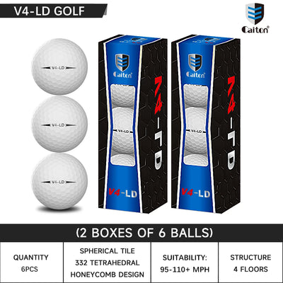 Pro 4-Layer Golf Balls – Tour-Level Distance & Soft Feel