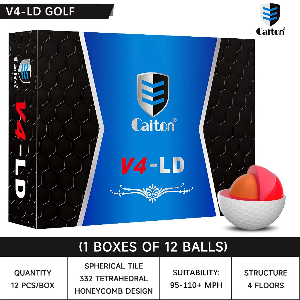 Pro 4-Layer Golf Balls – Tour-Level Distance & Soft Feel