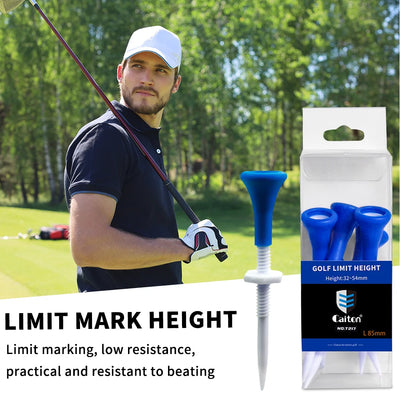 5pc Adjustable Golf Tees – Durable & Stable for Precision Shots