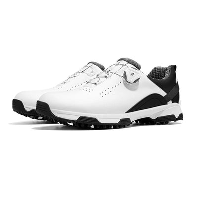 Men’s Golf Shoes – Waterproof, Anti-Slip, Lightweight Sports Sneakers with Knob Buckle