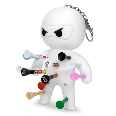 Ninja Golf Tee & Ball Holder Keychain