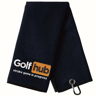 Funny Embroidered Golf Towel – Premium Microfiber, Perfect Gift for Men & Golfers